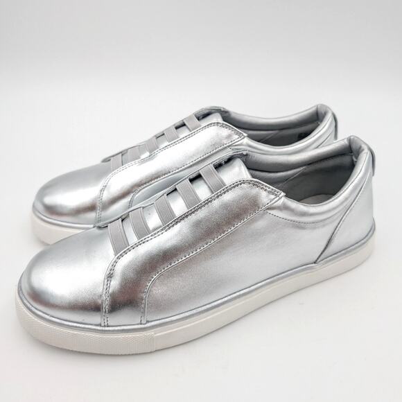 Reaction Kenneth Cole Bonnie Metallic Slip-On Sneaker Women's Size US9.5 EU40.5 - Picture 1 of 12